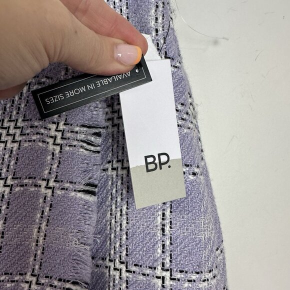 Y2K‎ 90s Purple Tweed Mini Skirt Plaid Coquette Clueless Preppy Classic Med NWT - Picture 2 of 10